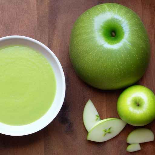 Cucumber and green apple soup