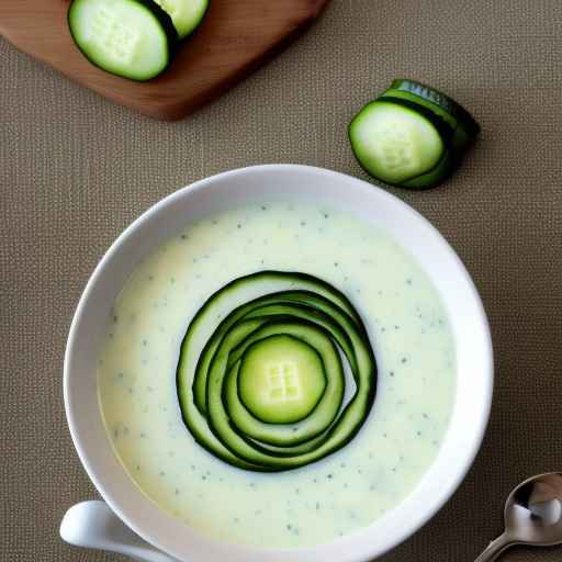 Cucumber and yogurt soup