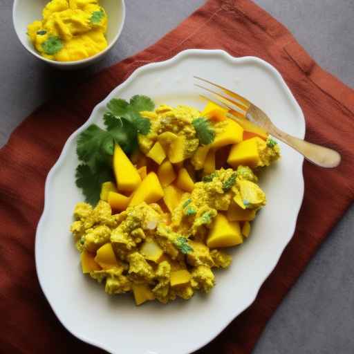 Curried Egg Salad with Mango Chutney