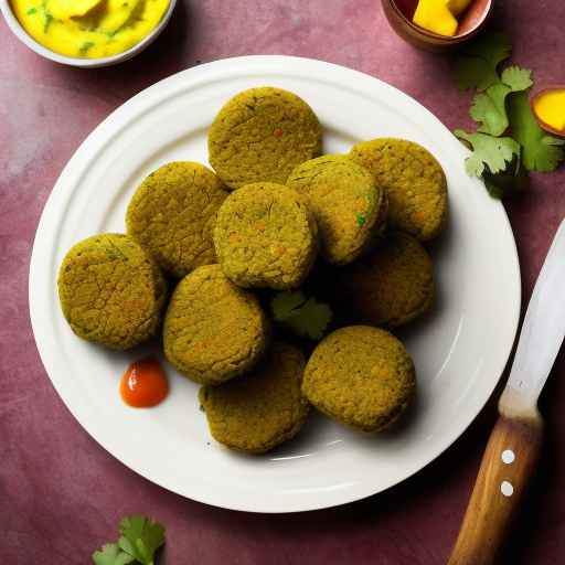 Curry-Spiced Falafel with Mango Chutney