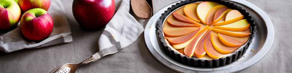 Dark Chocolate and Orange Tart with Apples