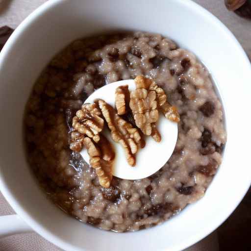 Date and walnut porridge