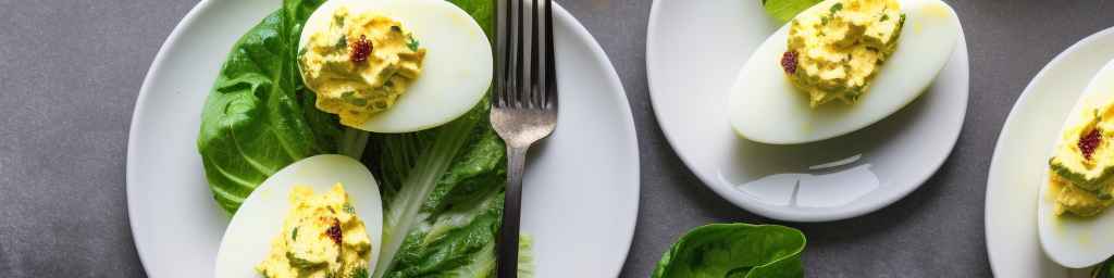 Deviled Egg Salad with Romaine