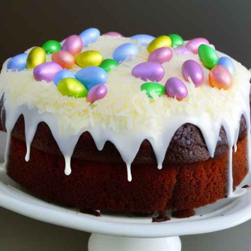 Easter Almond Joy Cake