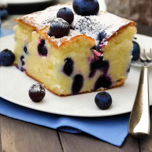 Easter Banana Blueberry Cake