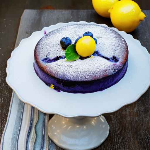 Easter Blueberry Lemon Cake