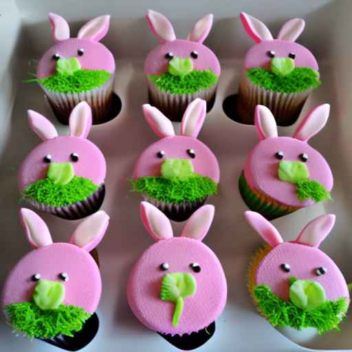 Easter Bunny Cupcakes