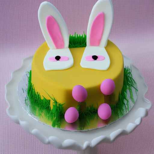 Easter Bunny Face Cake