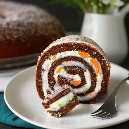 Easter Carrot Cake Roll