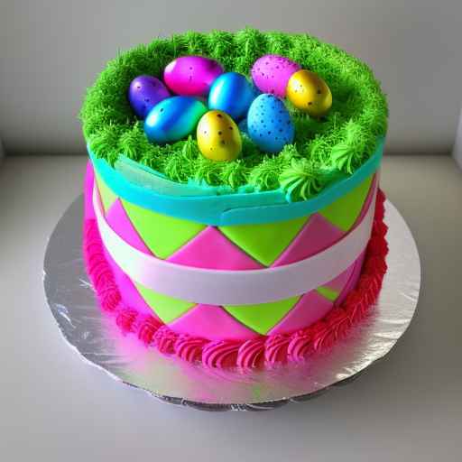 Easter Checkerboard Cake