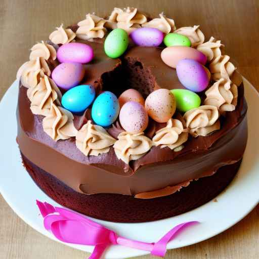 Easter Chocolate Peanut Butter Cake