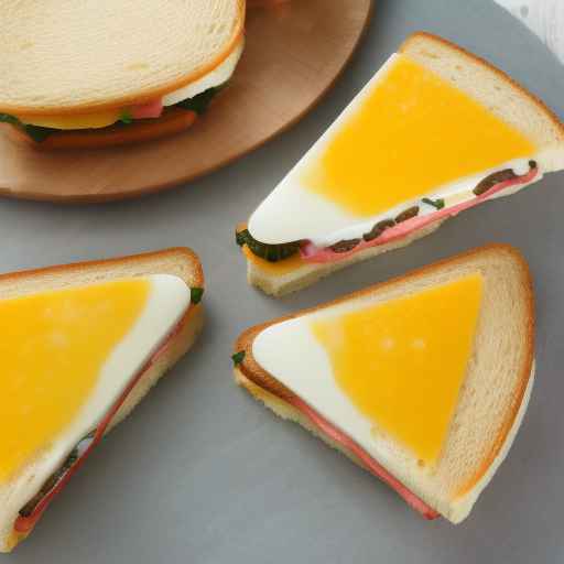 Easter Egg and Cheese Sandwich