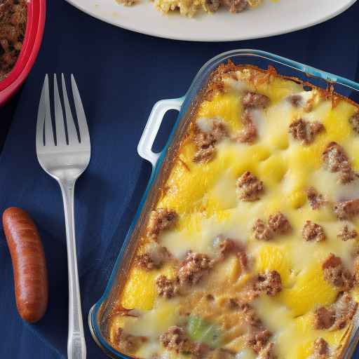 Easter Egg and Sausage Breakfast Casserole