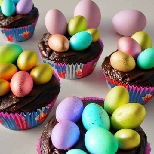 Easter Egg Chocolate Cupcakes