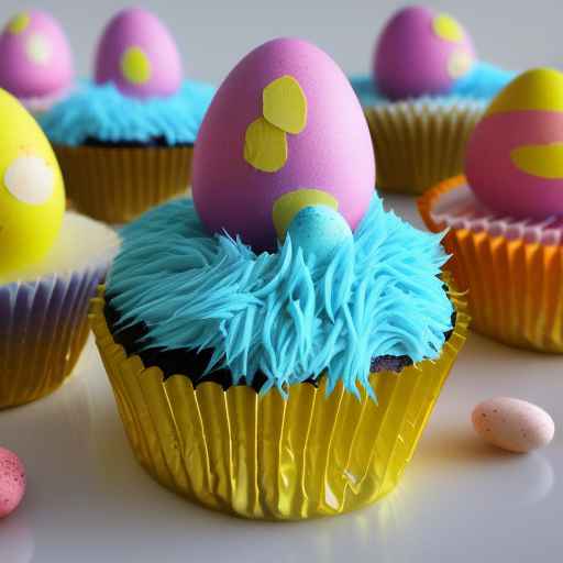 Easter Egg Nest Cupcakes