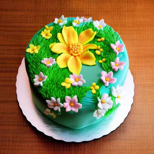 Easter Floral Cake