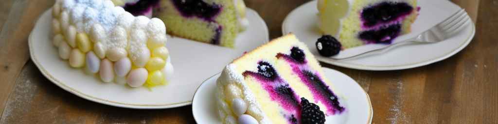 Easter Lemon Blackberry Cake