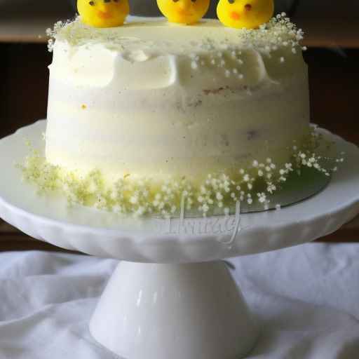 Easter Lemon Elderflower Cake