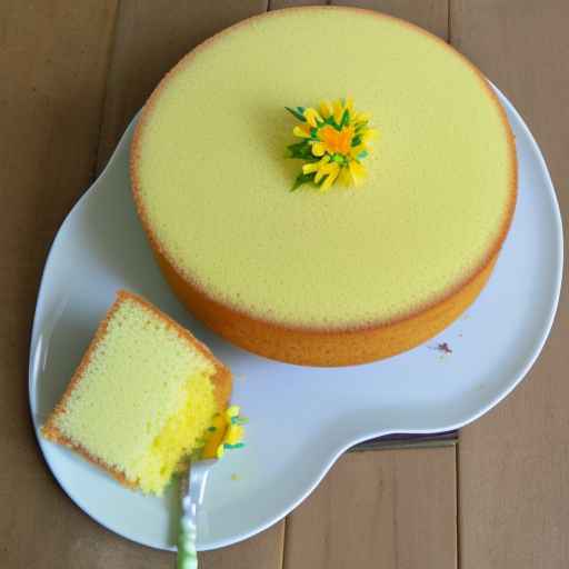 Easter Lemon Sponge Cake