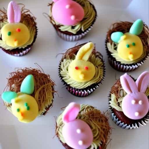 Easter Nest Cupcakes