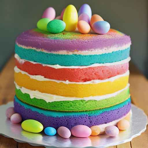 Easter Rainbow Cake