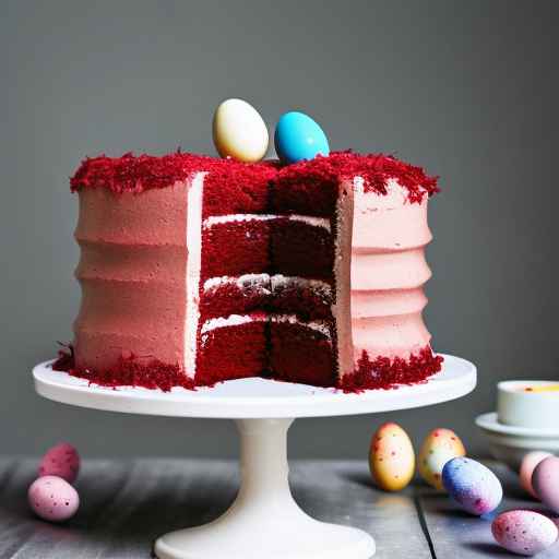 Easter Red Velvet Cake