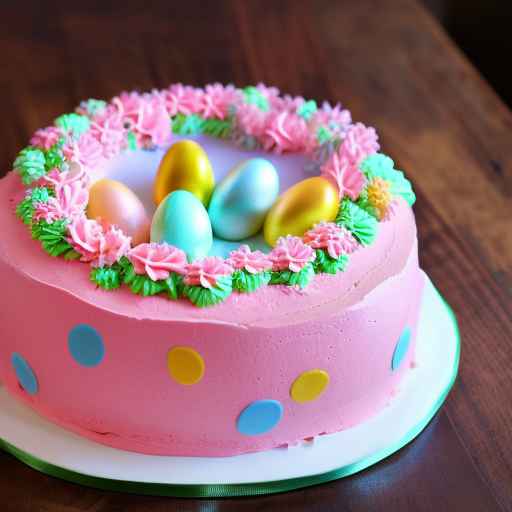 Easter Scalloped Cake