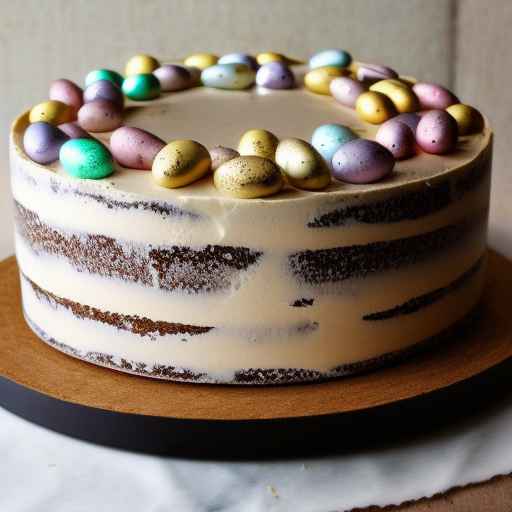 Easter Speckled Malted Milk Cake