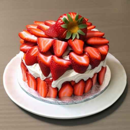 Easter Strawberry Cake