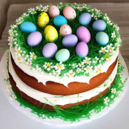 Easter Vanilla Cake