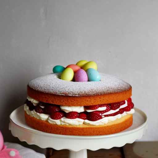 Easter Victoria Sponge Cake