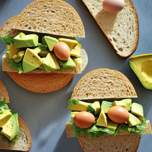 Egg-Style Avocado Salad Sandwiches