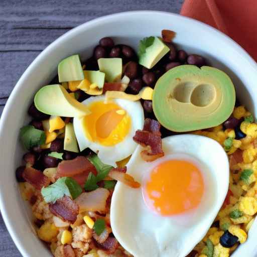 Egg and Bacon Breakfast Burrito Bowl