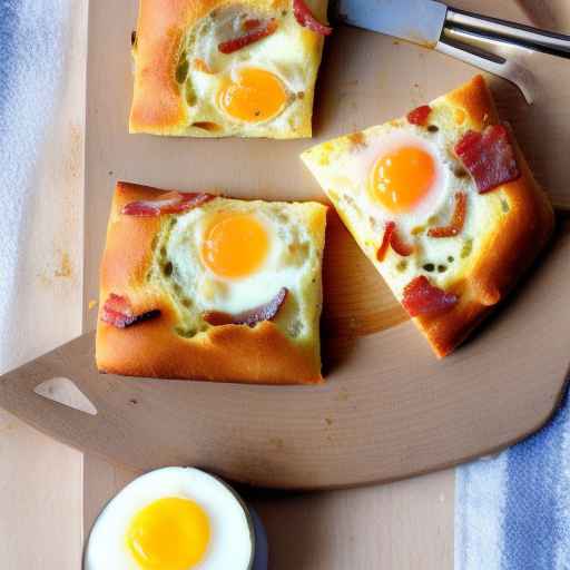 Egg and Bacon Breakfast Focaccia