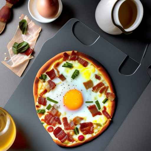 Egg and Bacon Breakfast Pizza