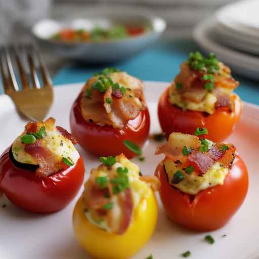 Egg and Bacon Stuffed Tomatoes