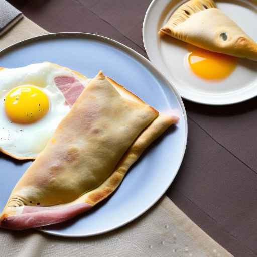 Egg and Ham Breakfast Calzones