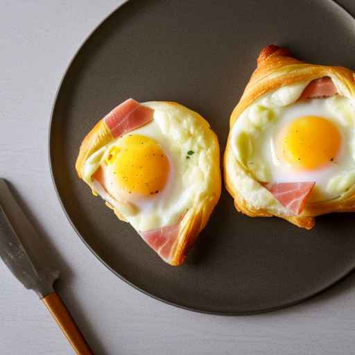 Egg and Ham Breakfast Croissant