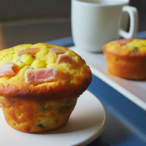 Egg and Ham Breakfast Muffin