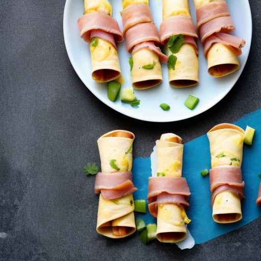 Egg and Ham Breakfast Taquitos