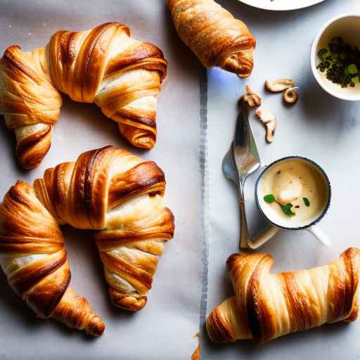 Egg and Mushroom Breakfast Croissants