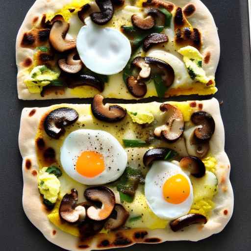 Egg and Mushroom Breakfast Flatbread