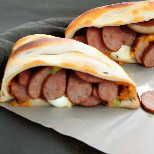 Egg and Sausage Breakfast Stromboli