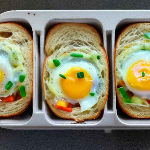 Egg and Vegetable Breakfast Sandwiches