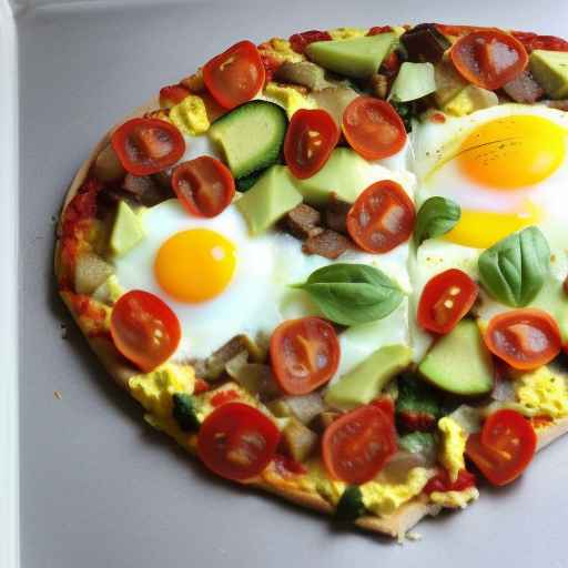 Egg and Veggie Breakfast Pizza