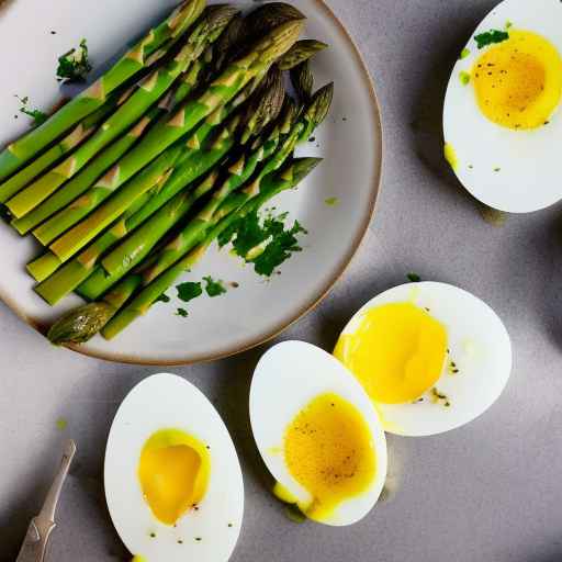 Egg Salad with Asparagus and Lemon Vinaigrette