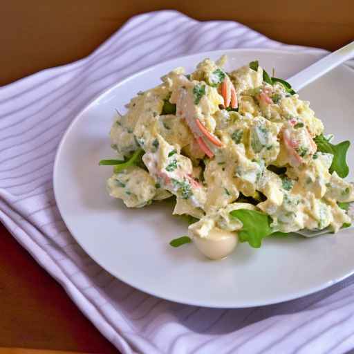 Egg Salad with Crab and Remoulade Dressing