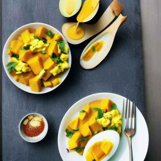 Egg Salad with Curry and Mango Dressing