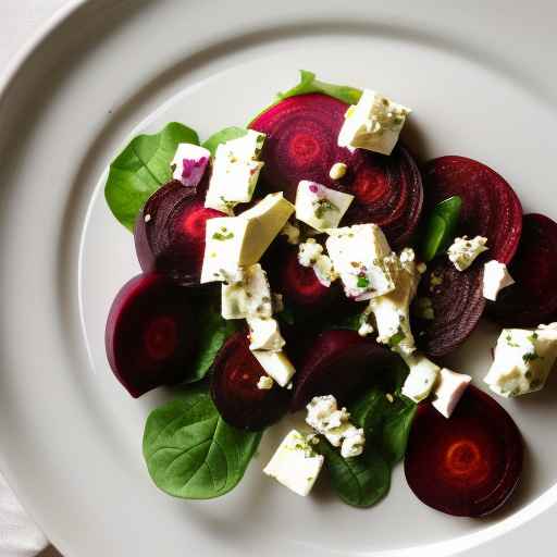 Egg Salad with Roasted Beets and Feta Cheese