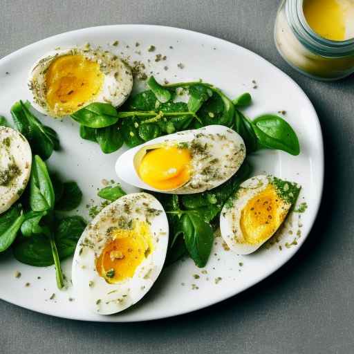 Egg Salad with Roasted Garlic and Herb Dressing